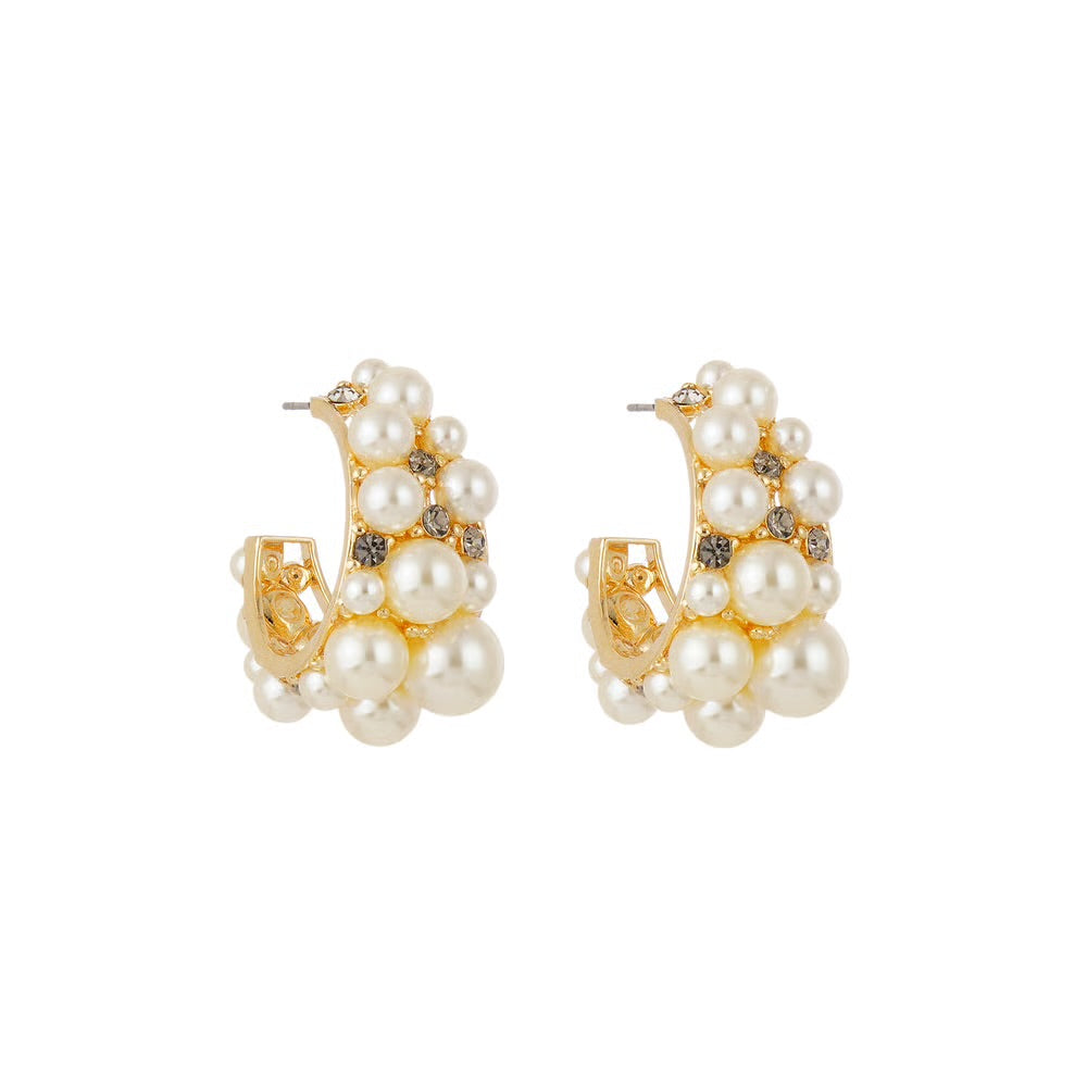 PEARL HOOP EARRINGS