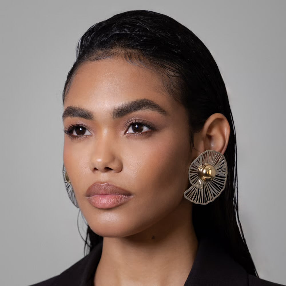 CARACOL BICOLOR EARRINGS