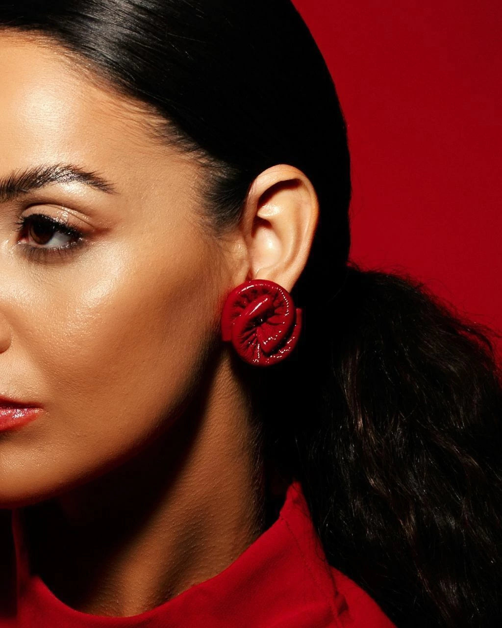 AUREA S LEATHER EARRINGS