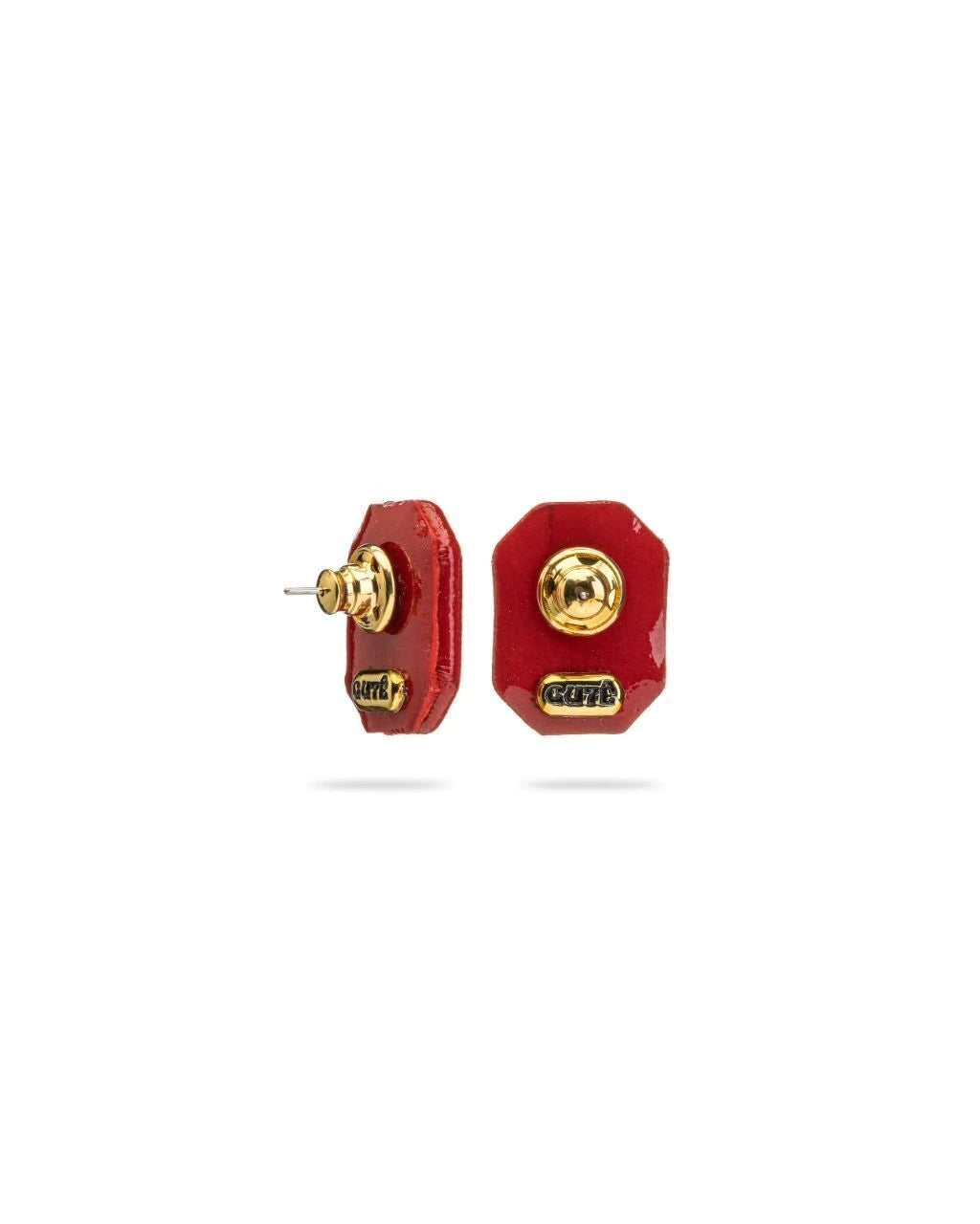 GEO S LEATHER EARRINGS