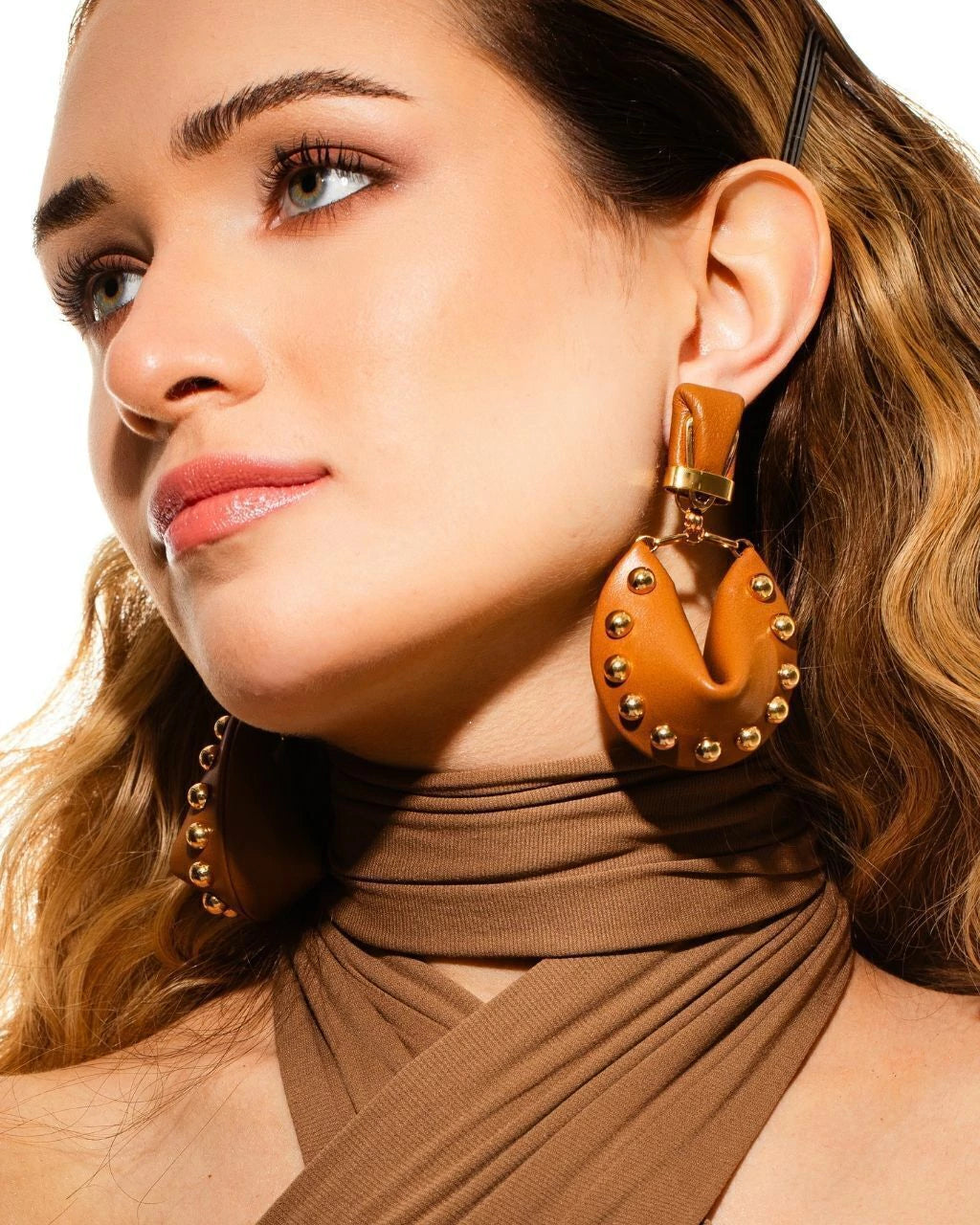 CRAVEJO LEATHER EARRINGS