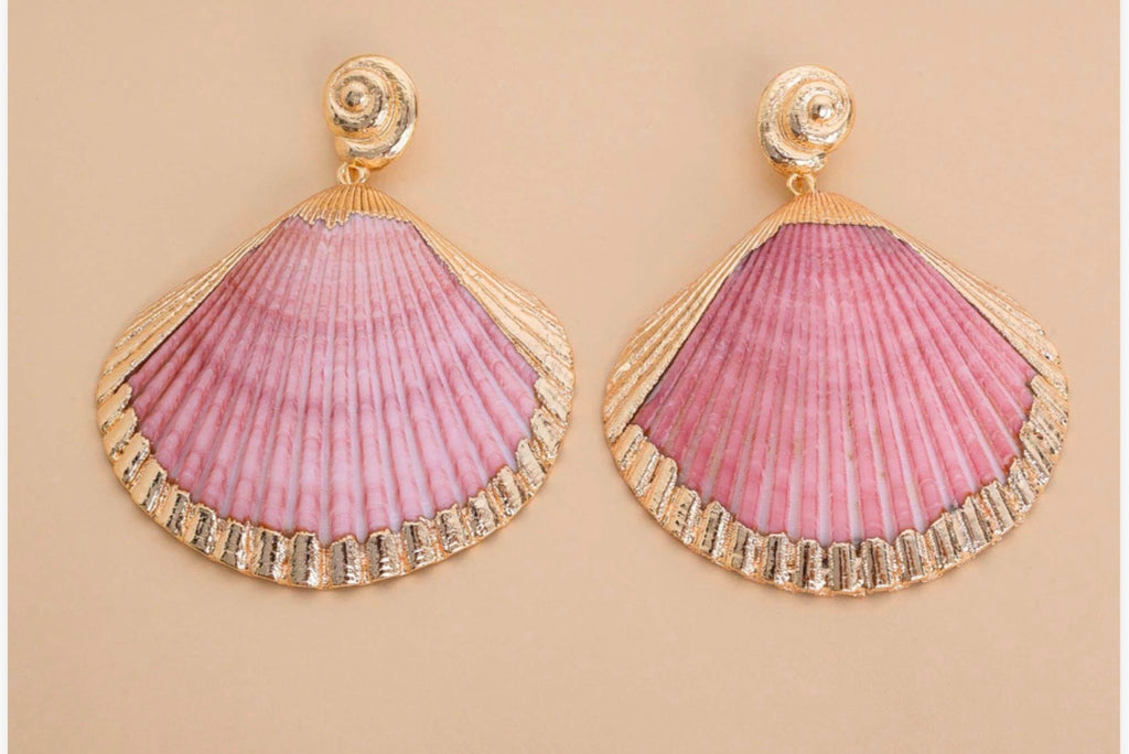 NATURAL SHELL EARRINGS