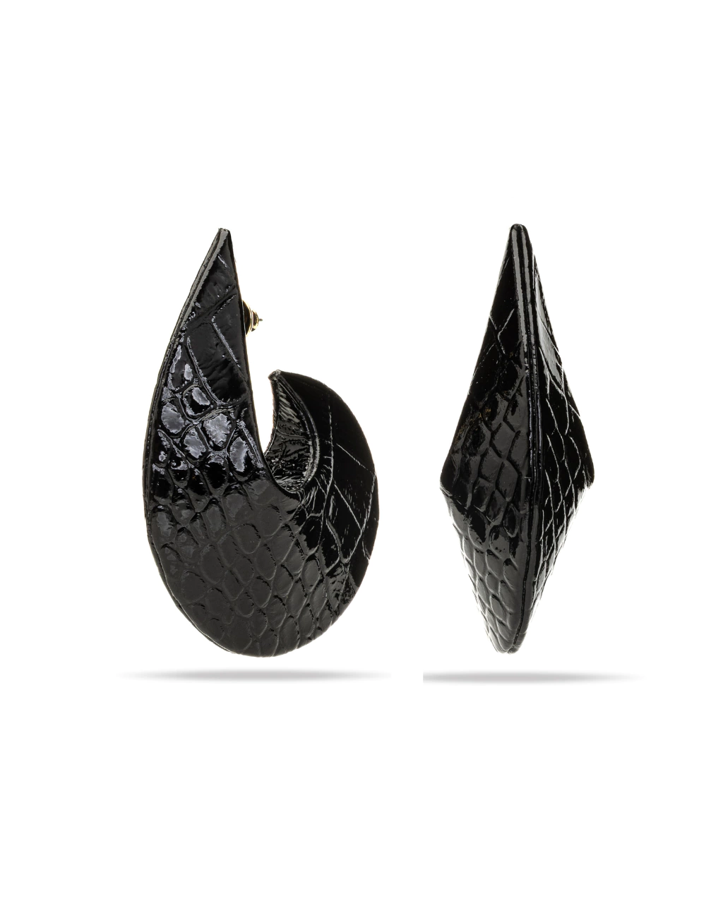 CORCEL M CROCO LEATHER EARRINGS