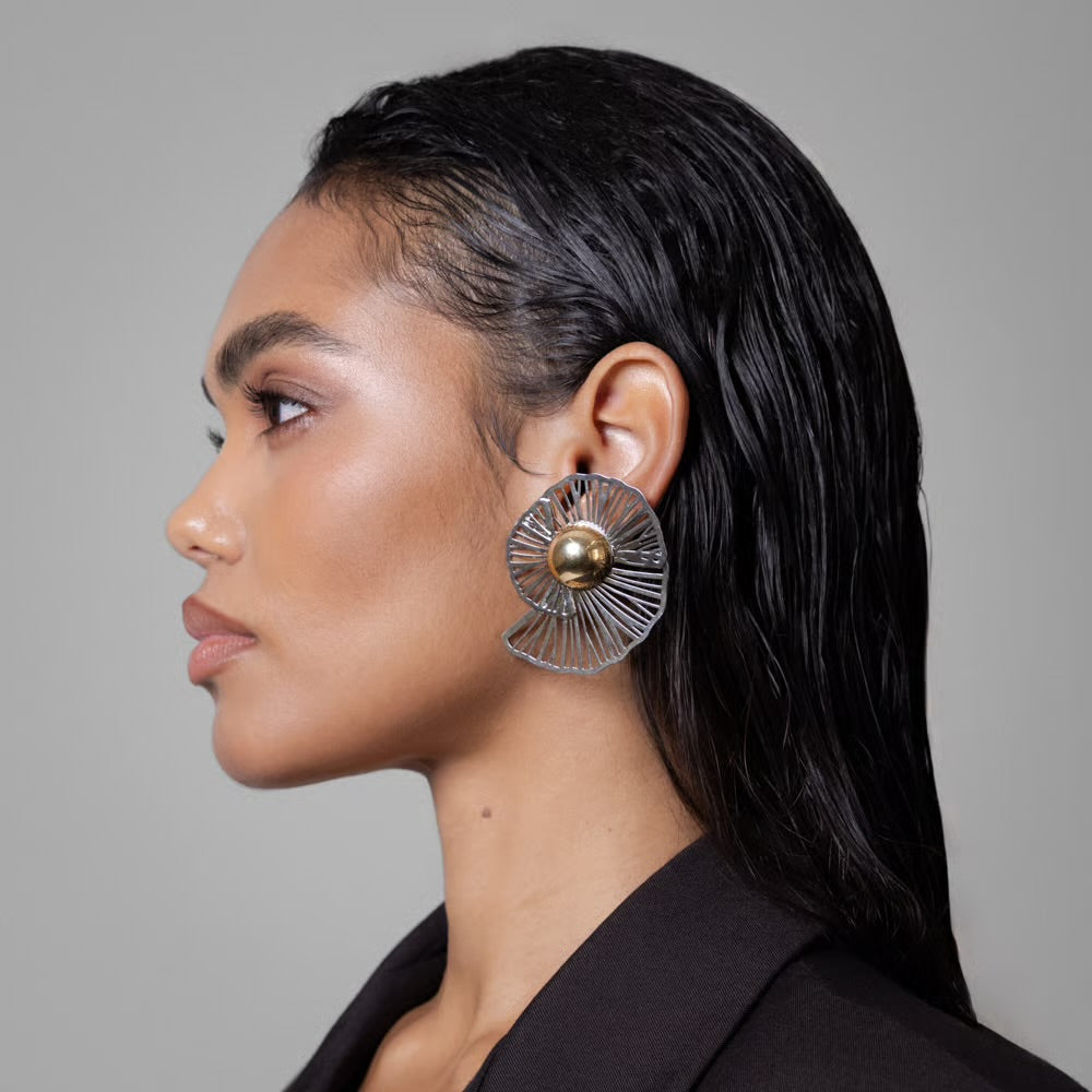 CARACOL BICOLOR EARRINGS