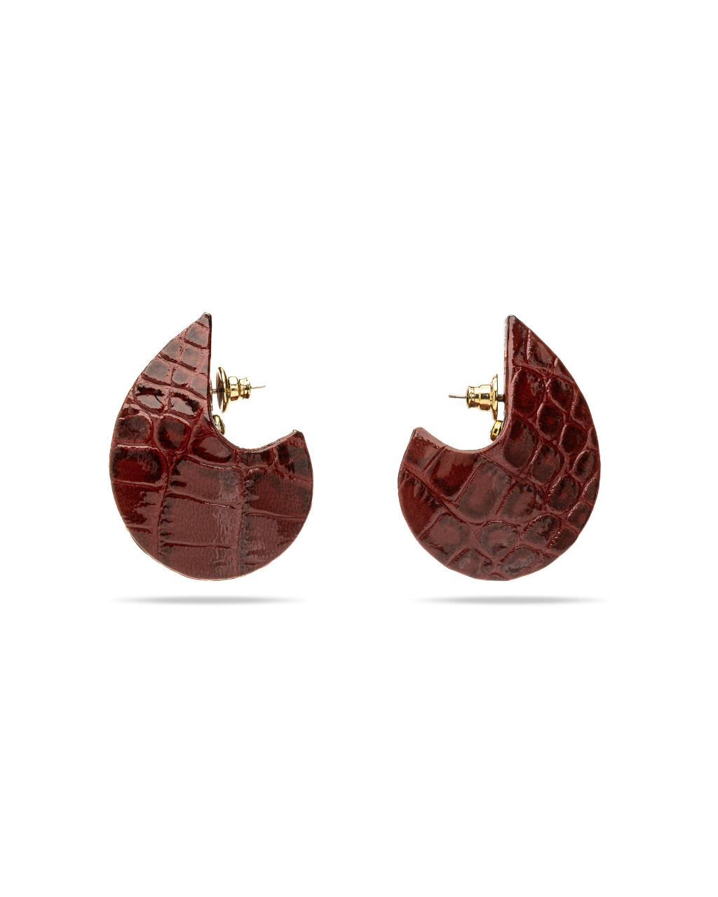 CORCEL S CROCO LEATHER EARRINGS