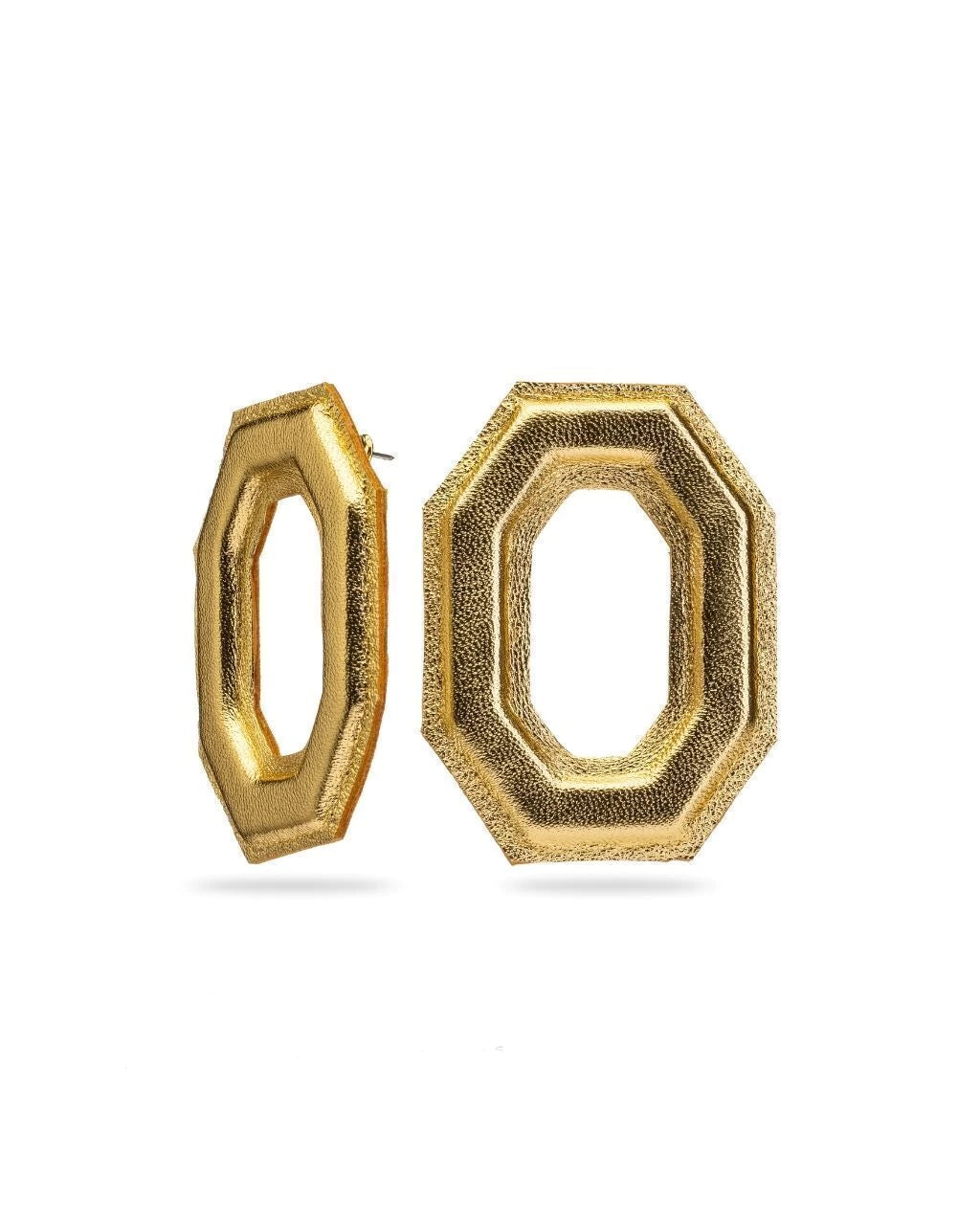 GEO N1 LEATHER EARRINGS