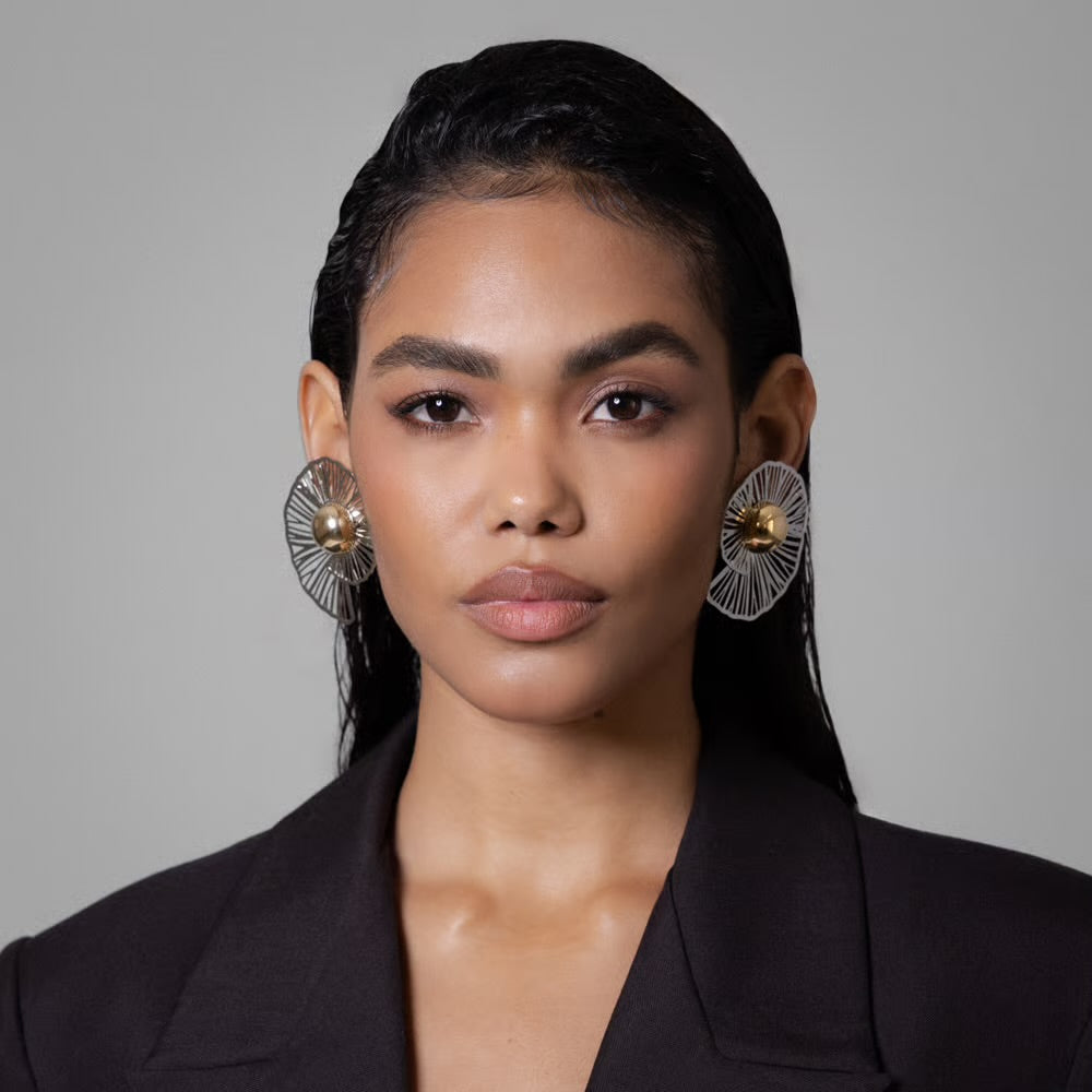CARACOL BICOLOR EARRINGS