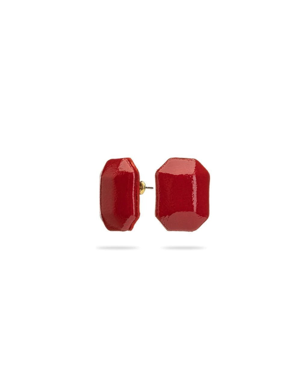 GEO S LEATHER EARRINGS