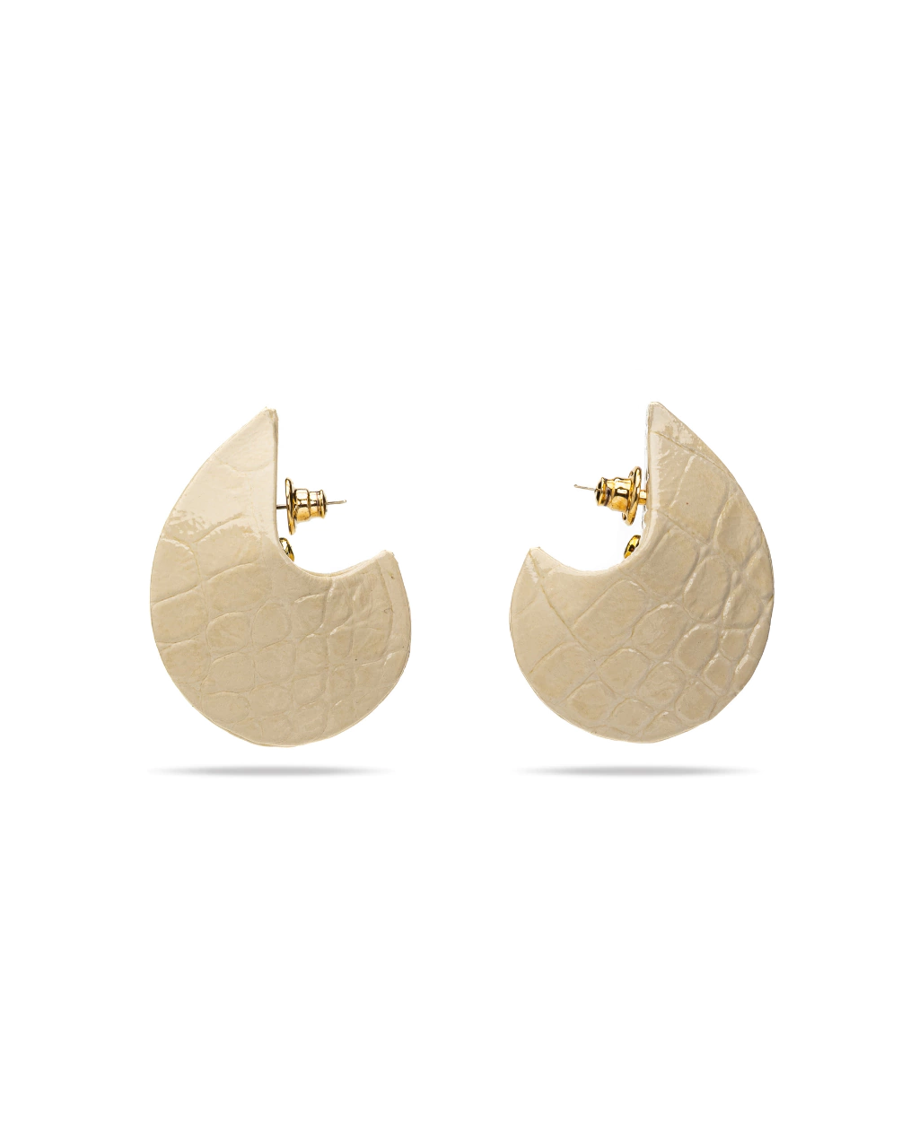 CORCEL S CROCO LEATHER EARRINGS