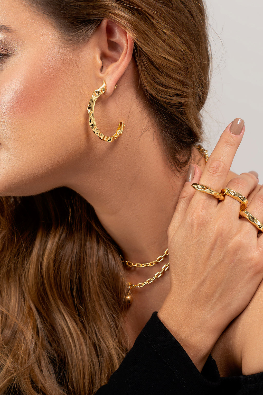 REFLEXO HOOP EARRINGS